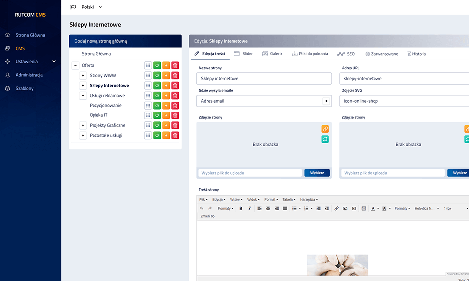 Autorski System Zarządzania CMS